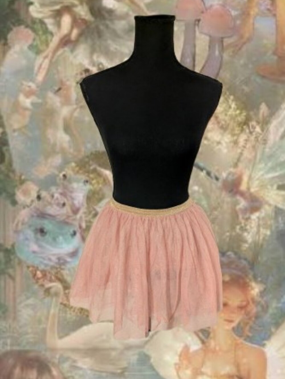 Fairycore Peachy Pink Tulle Tutu Skirt